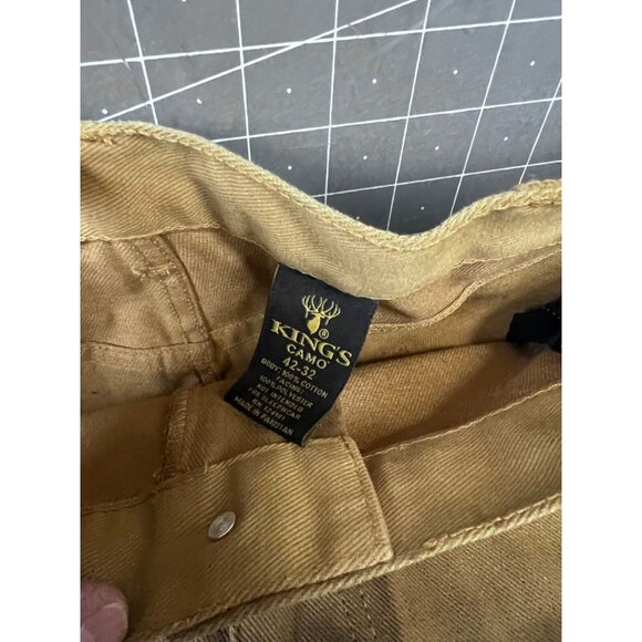 Kings Camo Men’s Field Hunting Pants Khaki 42x32 Durable Cotton Blend Upland NEW - Picture 4 of 7